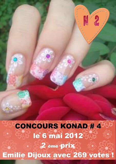 Concours Konad 4. Le reste est visible sur le site www.boutiquekonad.fr . date du 4 avril au 4 mai 2012 sur https://www.facebook.com/events/333218150061228/