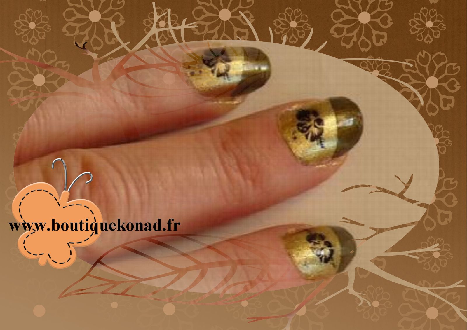Stamping nail art KONAD sur ongle naturel ou en gel