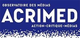 Acrimed logo site bleu foncé