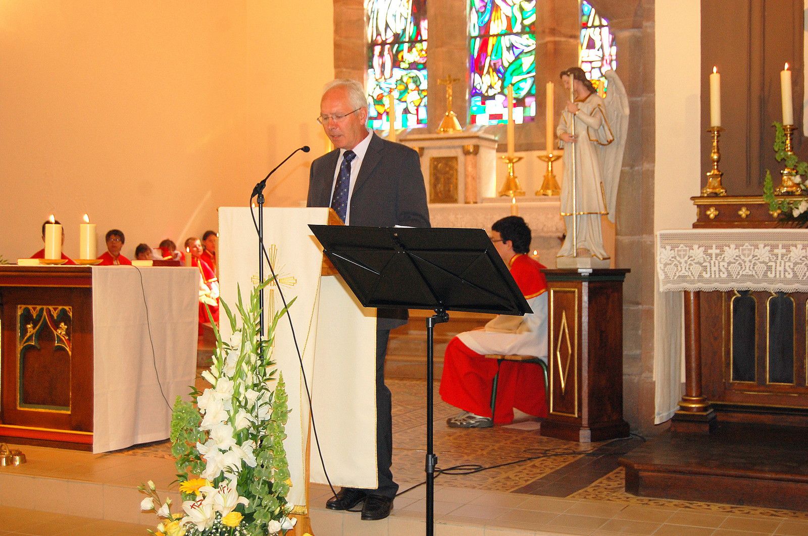 Messe inaugurale Eglise St Jacques de Mouterhouse le 8 juillet 201