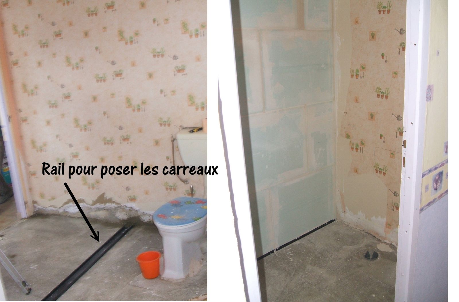 Separer wc et salle de bain avec haute résolution fonds d'écran ...