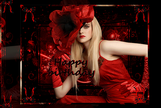643-PREVIEW PAPIER FEMME COQUELICOT HAPPY BIRTHDAY