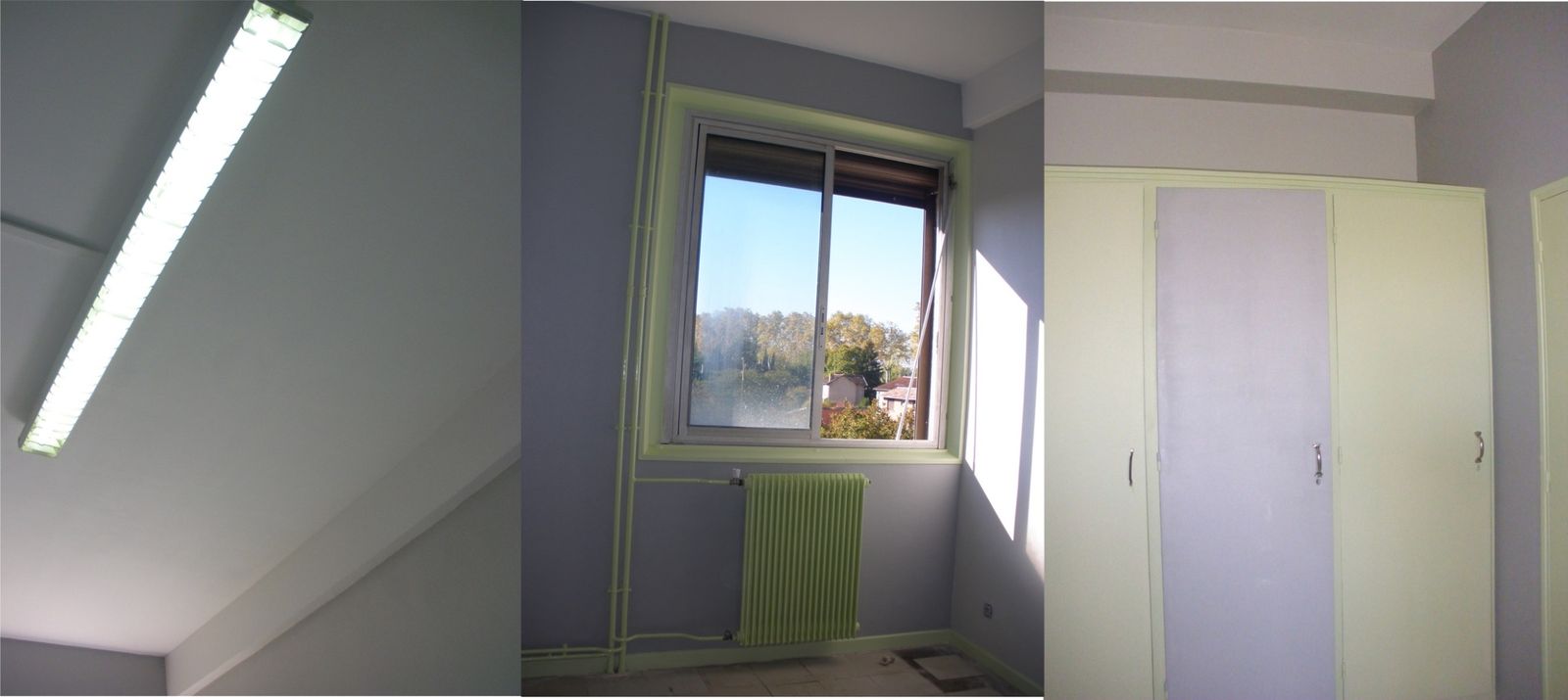 Chambre grise et verte – lombards