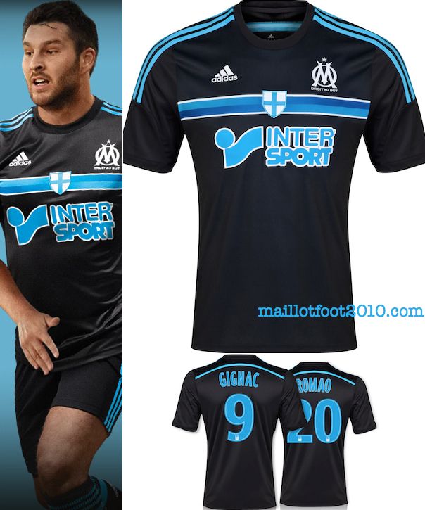 Maillot Extérieur OM noir Maillot Extérieur OM noir
