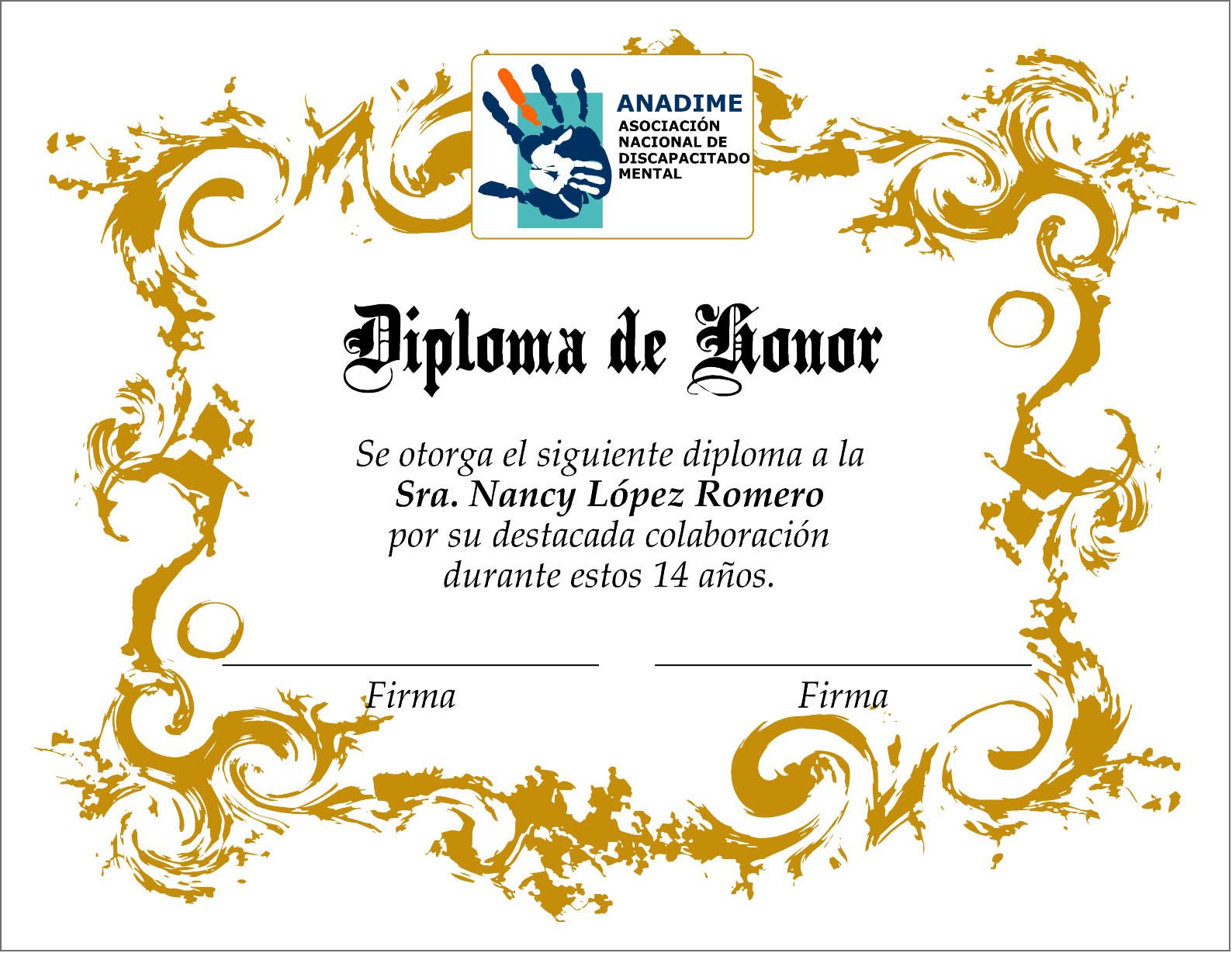 PROPUESTAS DE DISEÑO DE DIPLOMAS PARA ANADIME