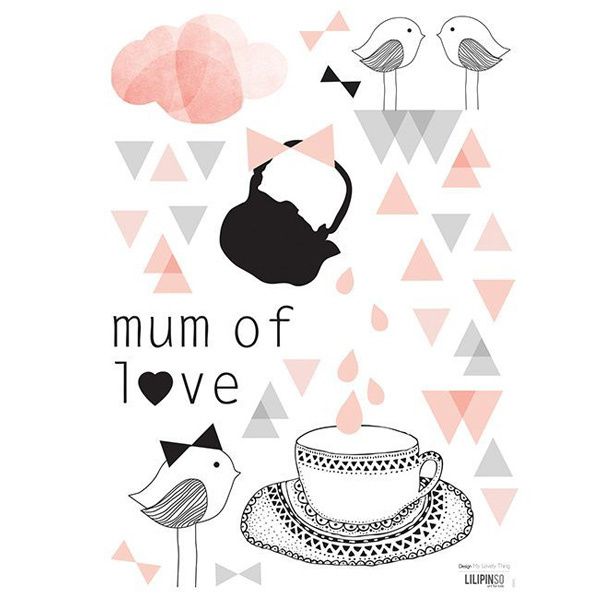stickers mum of love