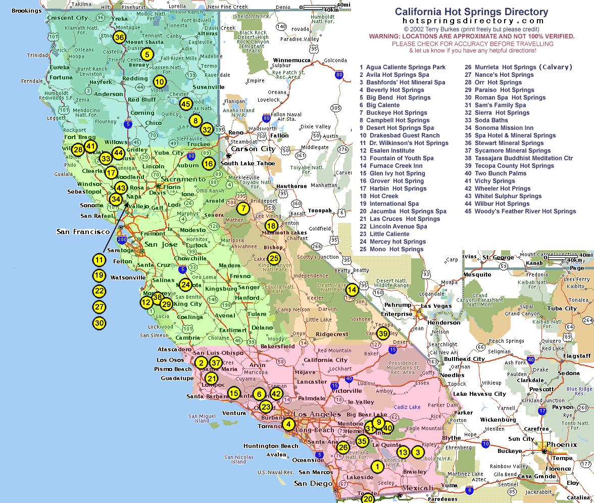 Map California Nevada