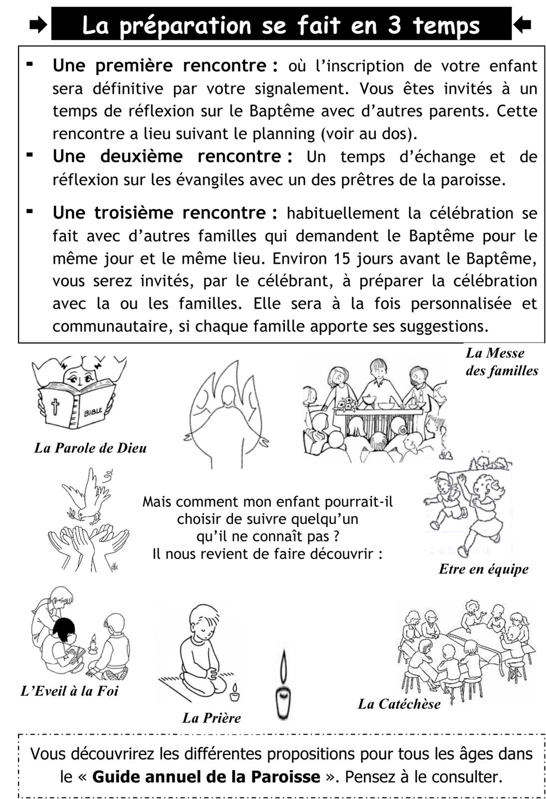 rencontre preparation bapteme
