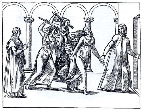 Poliphile et Polia chassés du temple