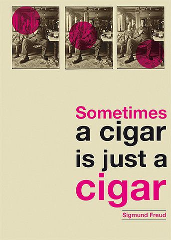 Freud bi cigar