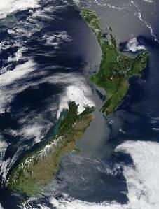La Nouvelle-Zélande vue du ciel