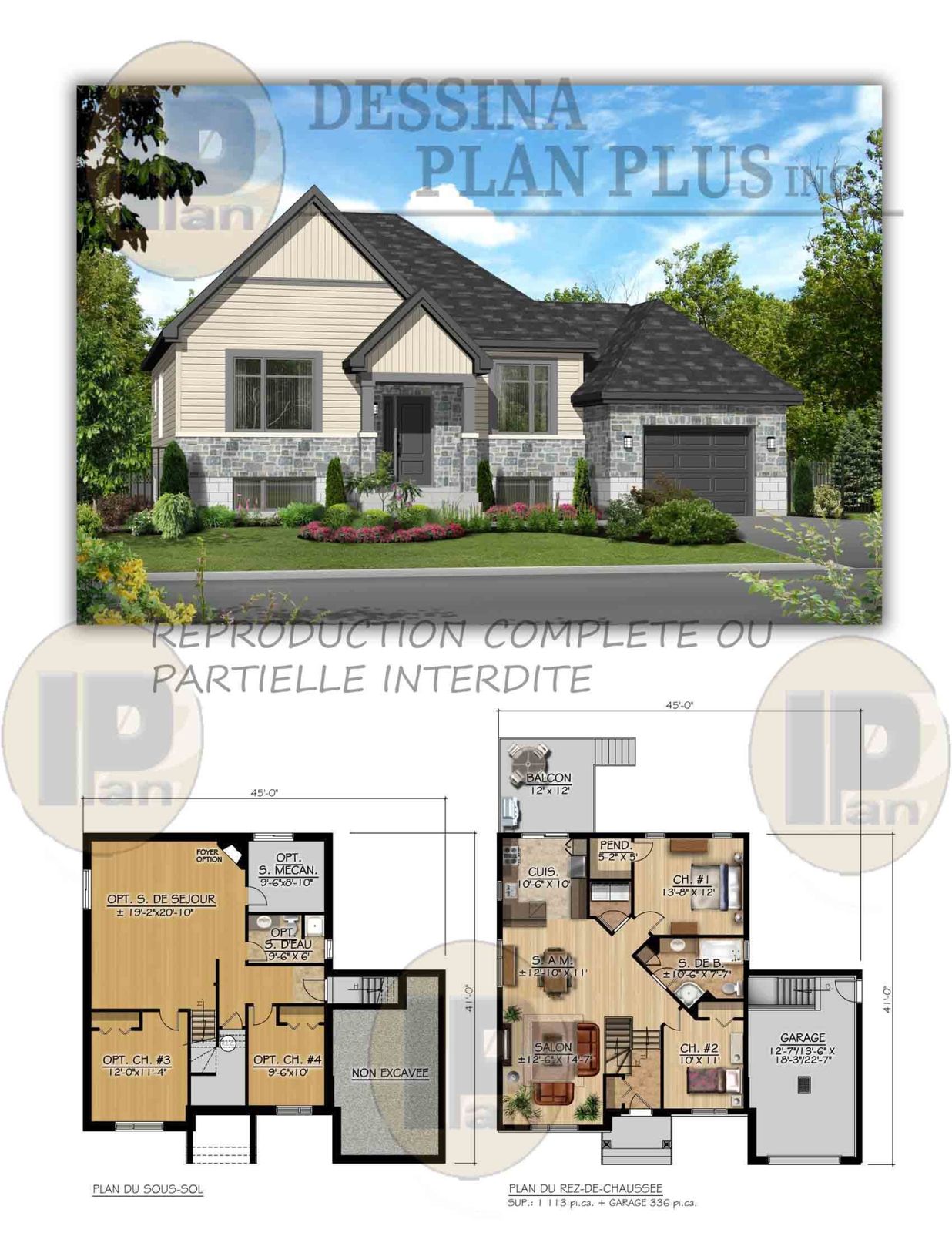 plan de maison à vendre