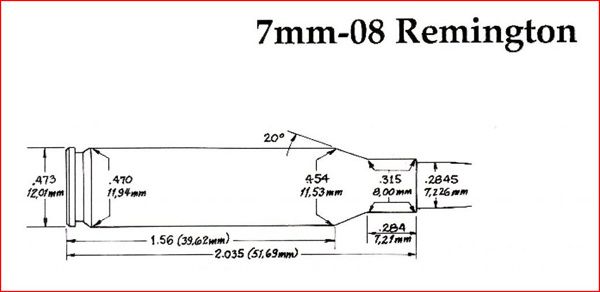 7-08-Remington dimensions