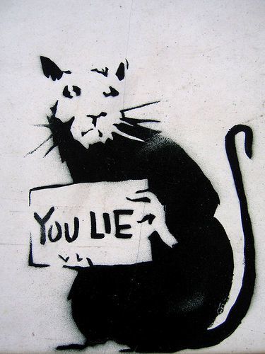 banksy rat you lie. Haunt amp; Banksy
