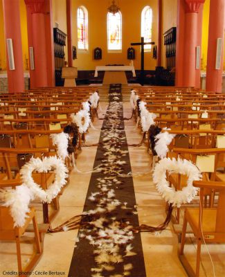 comment décorer église mariage