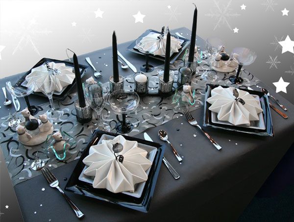 Décoration de table Flocons de Noël