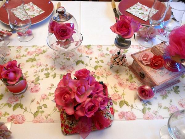 janine table bouquet de roses2