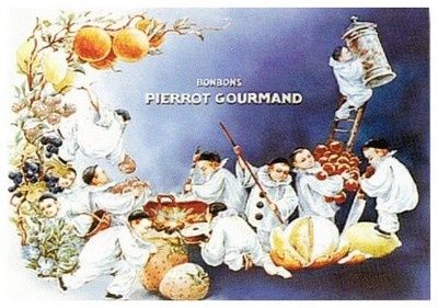 affiche-50x70cm-pub-retro-bonbons-pierrot-gourmand