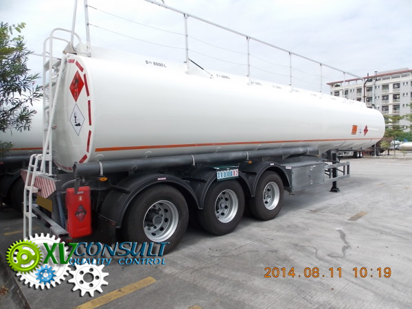 Fuel semi trailer 38000 Liters 3 axles  Q235