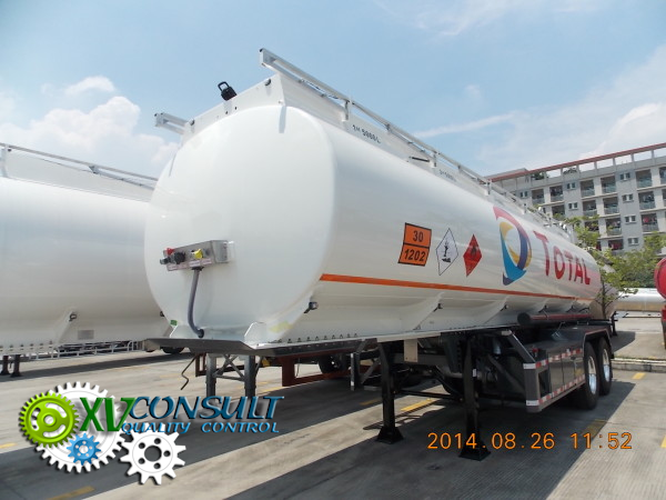 Fuel semi trailer 25000 Liters  Aluminium  2 axles  ADR