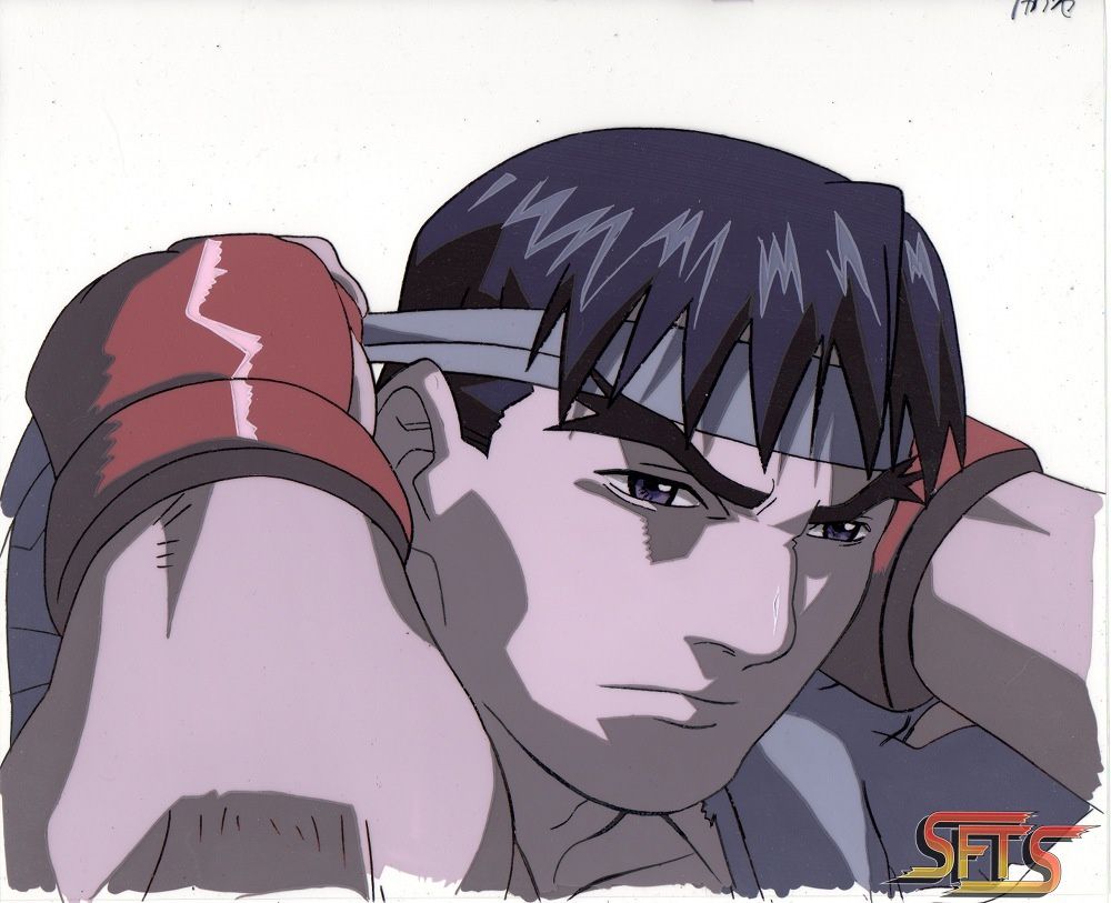 STREET FIGHTER ALPHA ZERO RYU ANIME PRODUCTION CEL 3