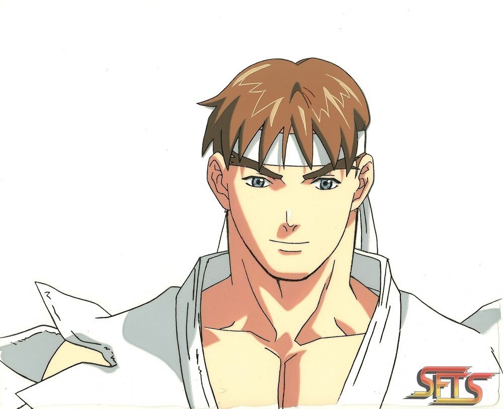 STREET FIGHTER ALPHA ZERO RYU ANIME PRODUCTION CEL 3