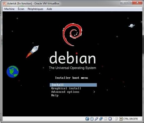 Fichiers d'installation de Debian OS