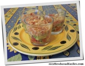 verrines de crabe-a-l-avocat
