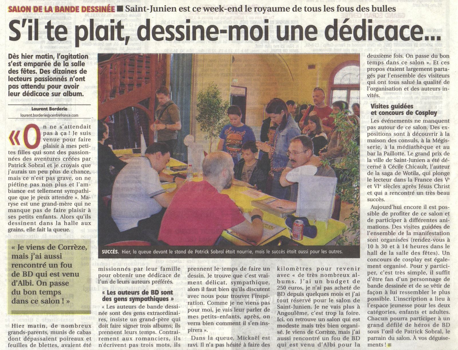 Rencontre bd 2018 saint junien