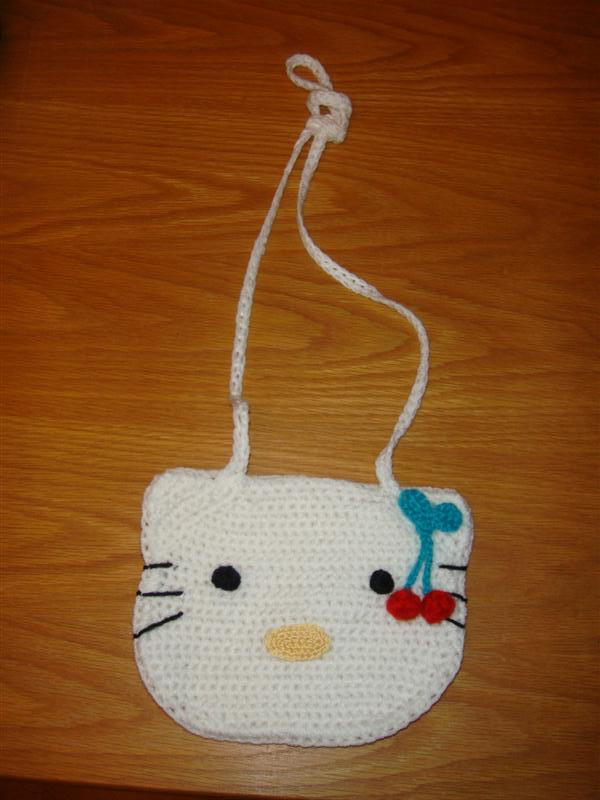 Petit sac Hello Kitty au crochet et porte clés HK assortis ! - Loisirs  Passions chez Jo