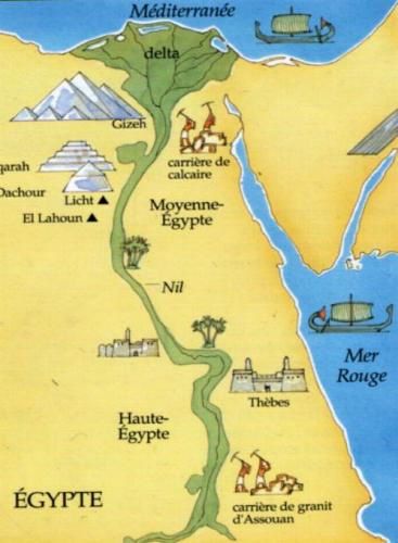 Egypte, Carte