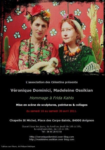Affiche expo hommage Frida Kahlo