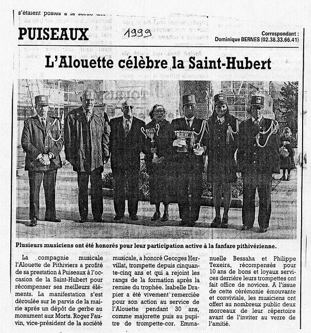 1999 L'ALouette fête ST Hubert à PUISEAUX