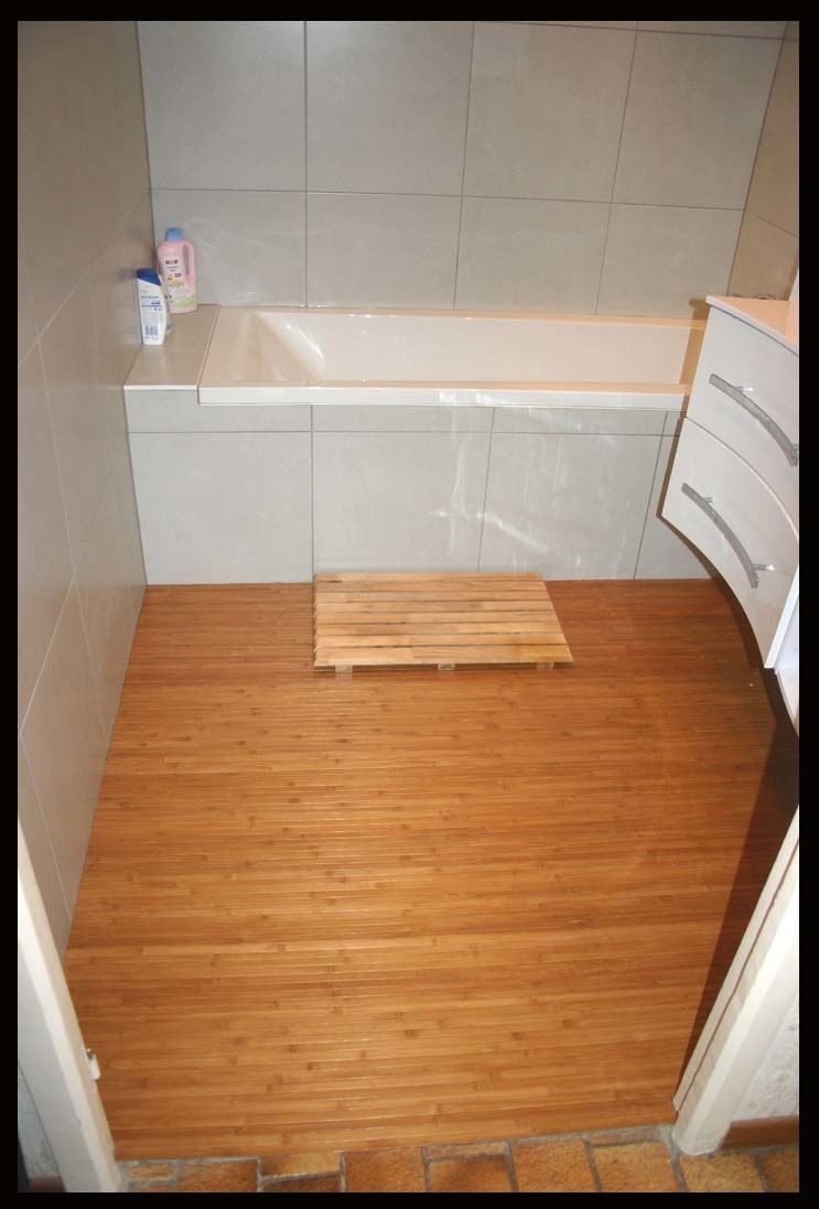 Salle bain bambou