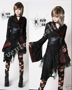 punk-gothic-lolita-dolly-kimono-kera-dress-skirts-M