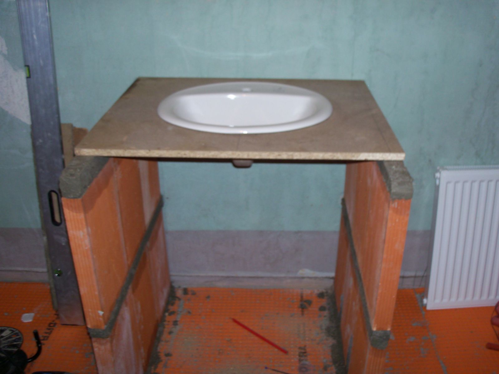 Support lavabo salle de bain