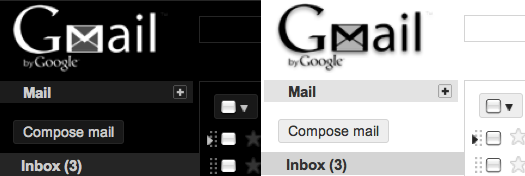 Gmail black&white