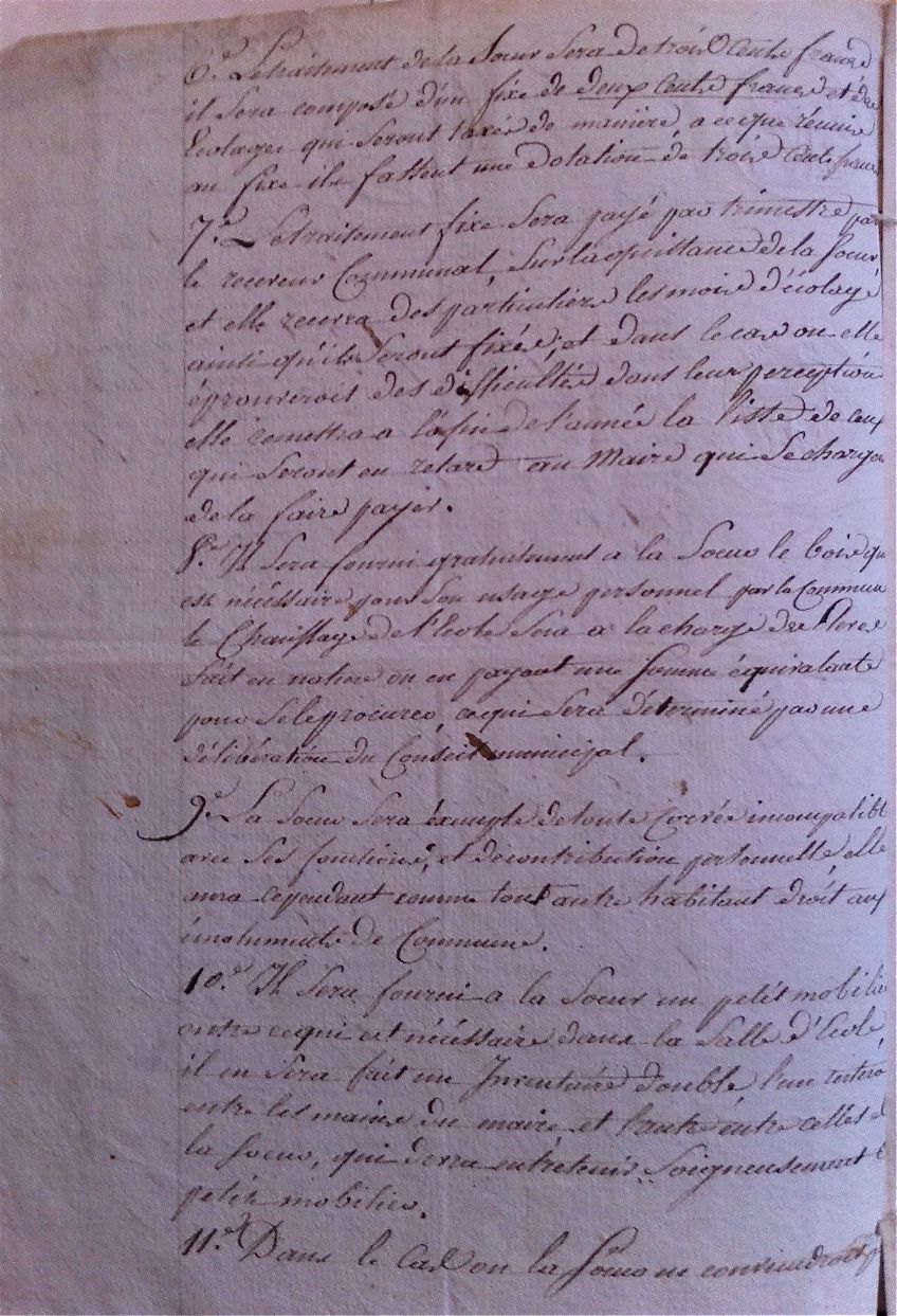 Contrat d'accueil d'1 soeur 1819 (2)