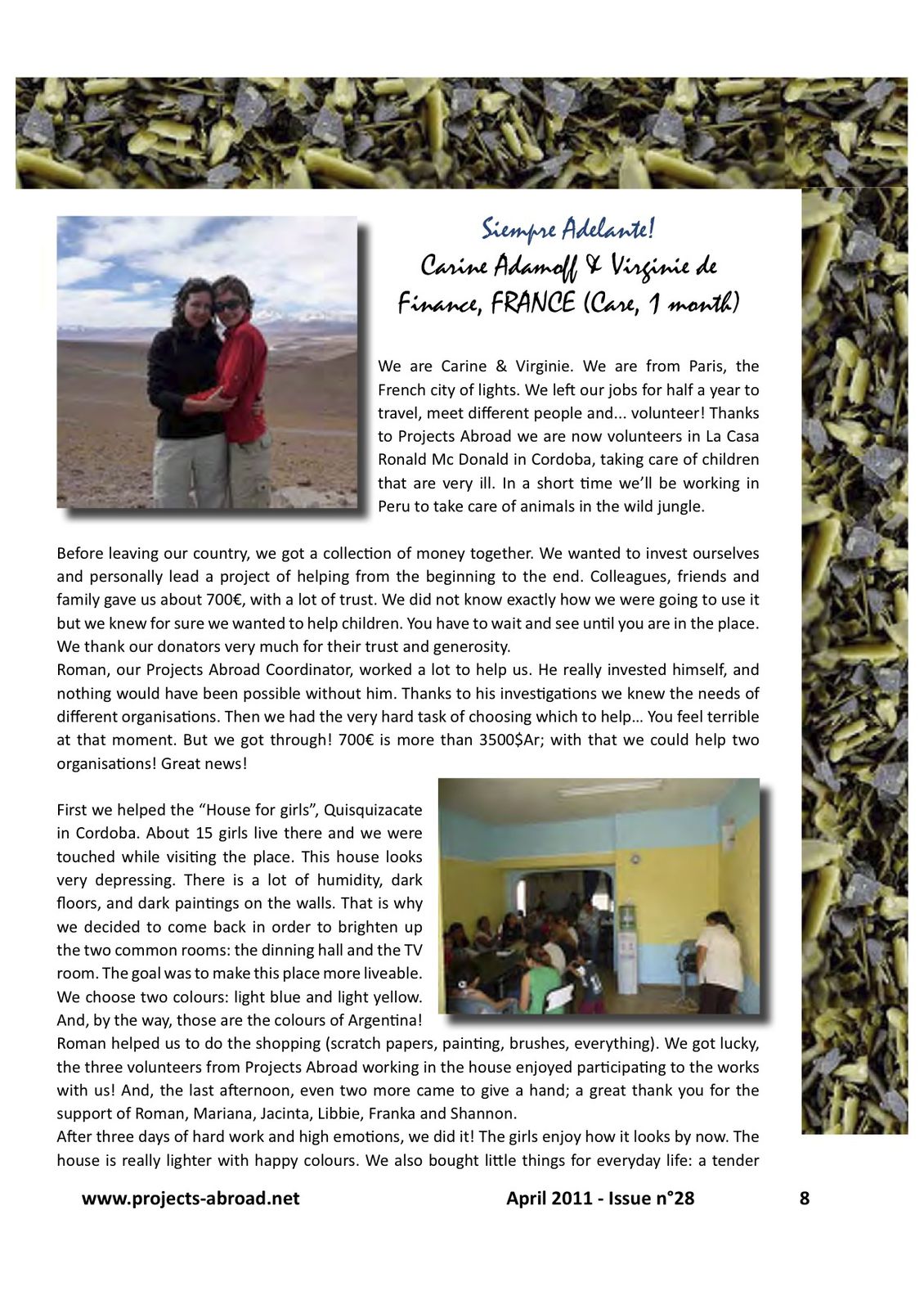 Our article Argentina-2011.04.01 - Newsletter