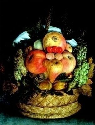 ARCIMBOLDO, Portrait anthropomorphe composé de fruits (ré