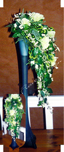 bouquet mariée cascade