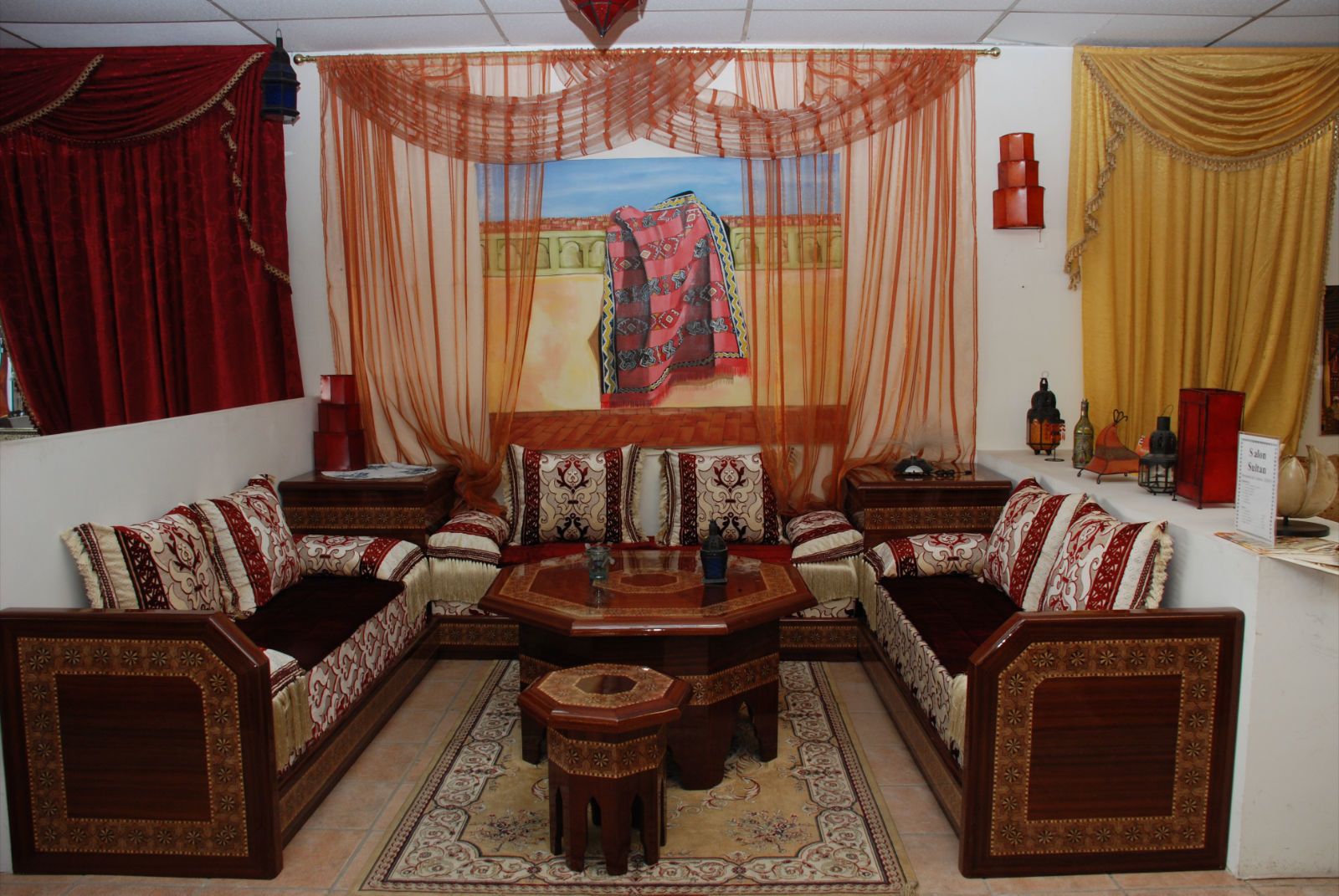 Salon marocain moderne ile de france: rideaux salon marocain ...
