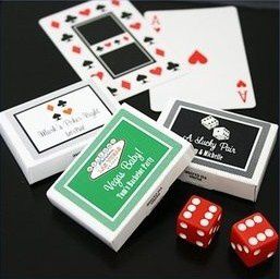 préparation de mariage thème jeu casino carte