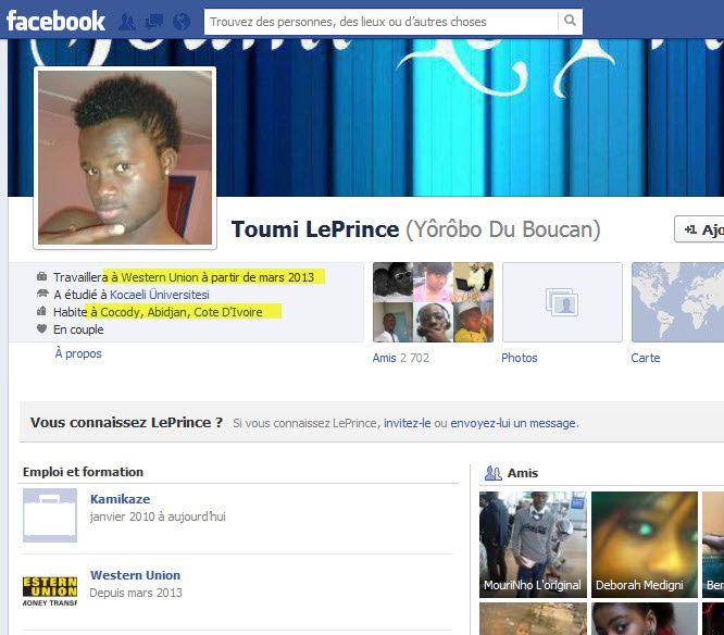 western union site de rencontre