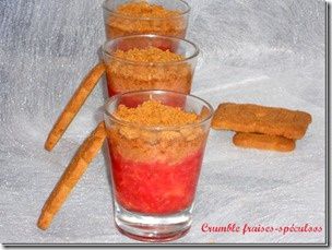 crumble fraise speculoos