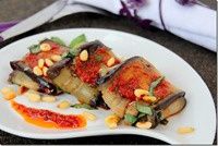 cuisine algerienne, aubergine à la mozzarella