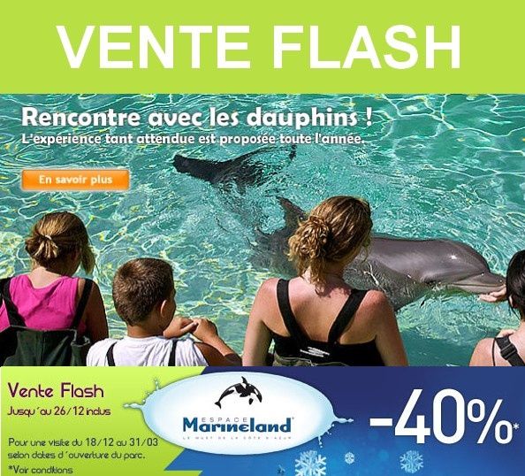 Code promo marineland rencontre avec les dauphins