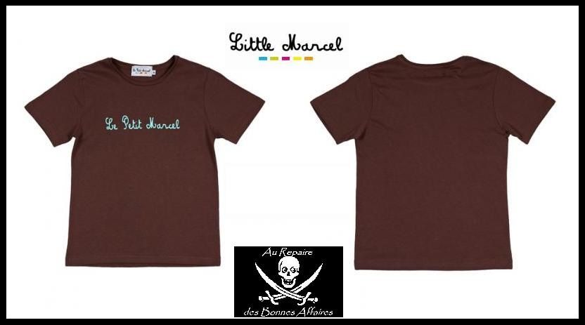t shirt enfant marron