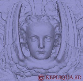 scan 3D sculpture ange - géométrie - Repliqua3D: numérisation 3D, contenu multimedia, copie, sculpture, art et nouvelles technologies