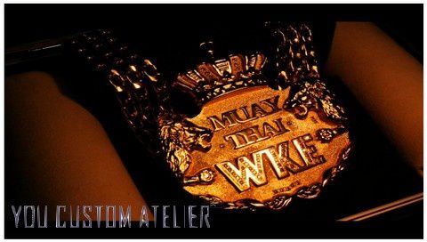 Médaille d'or, fédération de boxe WKE - Repliqua 3D et You Custom atelier